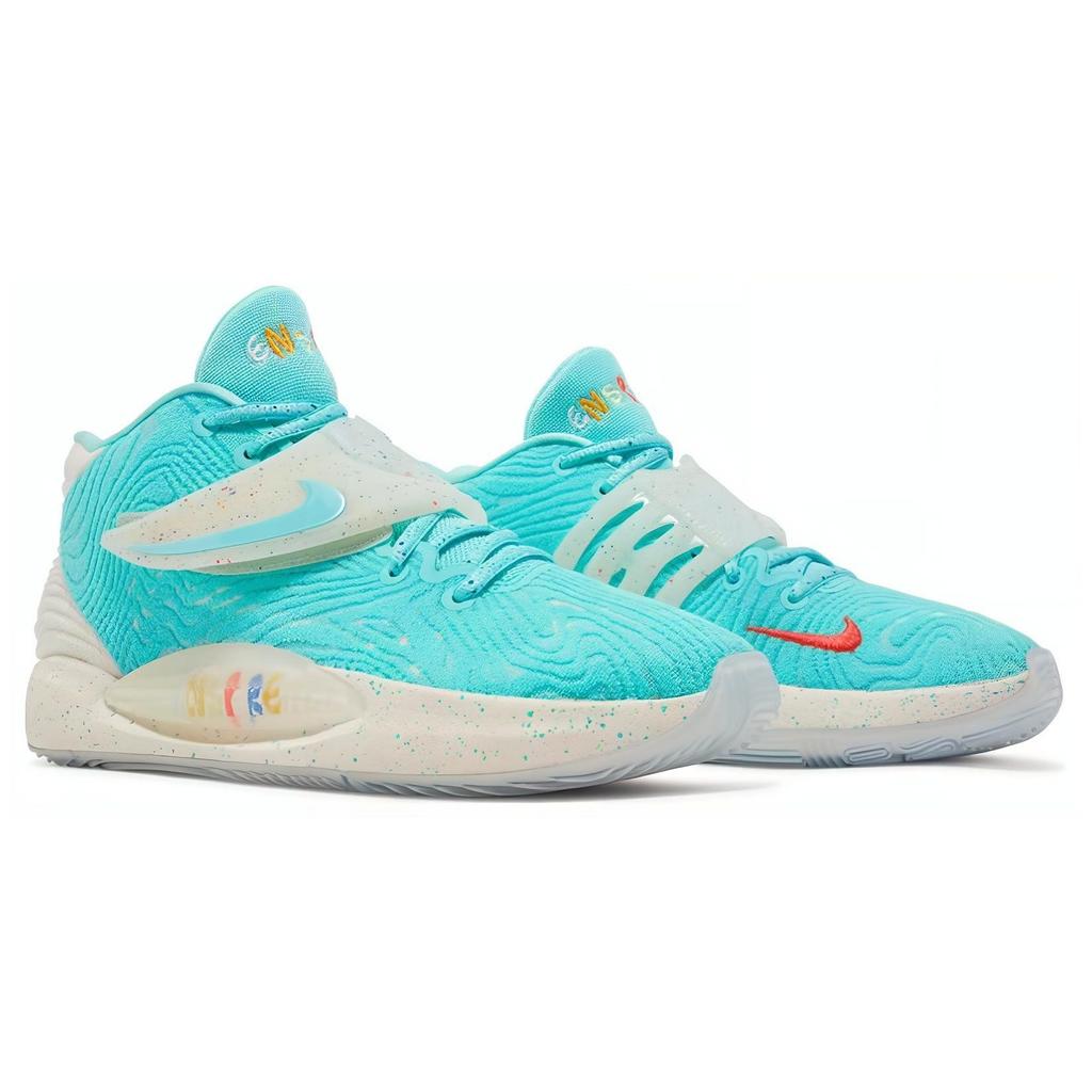Nike KD 14 Enspire Friends And Family KD Mid Top Basketball Shoes Men's Blue DV2098-300