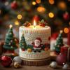 Santa Candle Mold High-Temperature Resistant Christmas Silicone Mold Diy Candle Mold Flexible For Gifting Christmas Decor Home