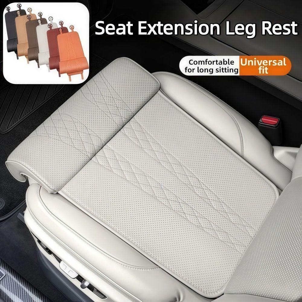 Universal Car Seat Leg Support Pad Memory Foam Breathable Seat Extender Leg Cushion Comfort Leather Seat Cushion For Long Drive
