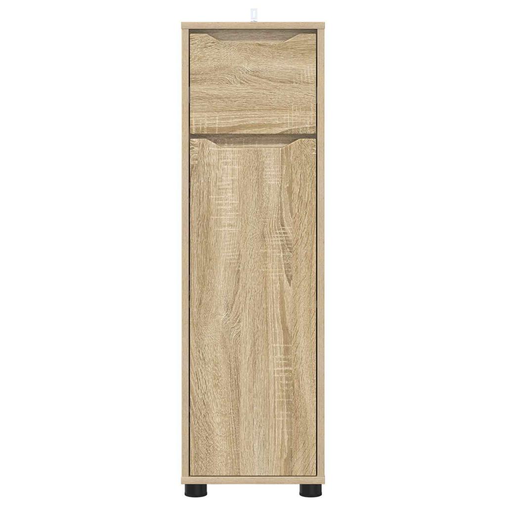 Bathroom Cabinet In Sonoma Oak 30.5 X 30 X 101 Cm Particleboard