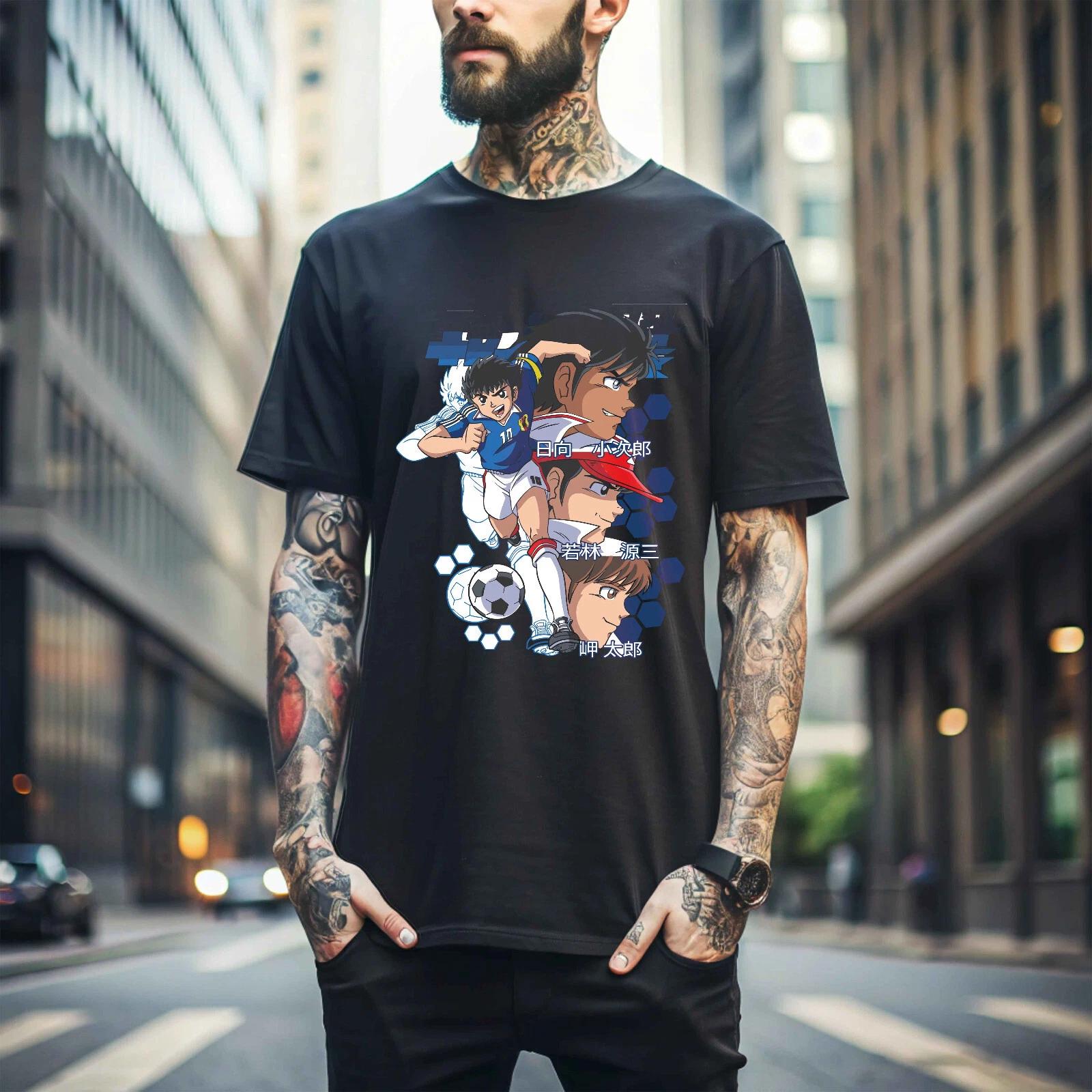 MENS WOMENS Camiseta Supercampeones T-shirt Oliver Capitan Tsubasa New py Anime Equipo 260 XL