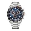 CITIZEN PROMASTER Eco-Drive Radio-Controlled Watch (Silver Business Waterproof Mens) CB5034-82L LAND Series Radio Solar Wristwatch