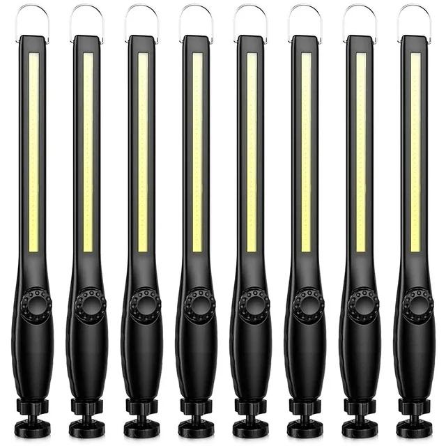 1-10PCS COB LED Flashlight Magnetic Work Light USB Rechargeable Torch Portable Lantern Inspection Light Camping Car Repair Lamp
