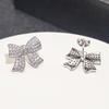Huitan Aesthetic Women Stud Earrings Full Shining CZ Bowknot Shaped Engagement Party Elegant Accessories Fashion Chic JewelryGood product