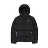 Veste zippée à capuche en coton de couleur unie pour homme Vêtement d'extérieur Noir FB7312-010