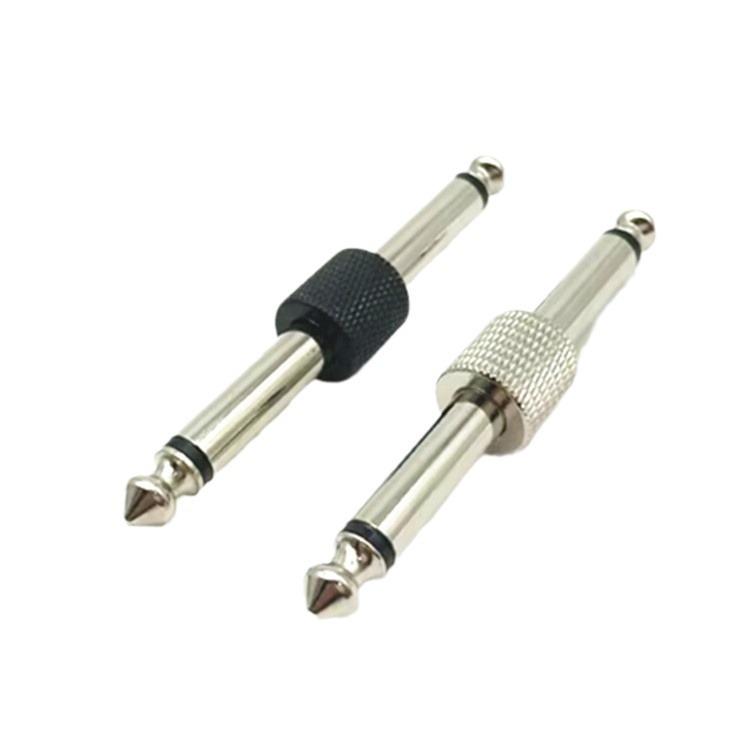 Copper Nickel-Plated 6.35mm To 6.5mm Dual Core Audio Adapter Plug for Keyboards and Mixers