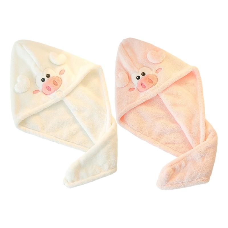 1PC Microfibre Hair Towels, Hair Towel, Turban Towel with Button, Hair Turban Kids Super Absorbent Towels for Women