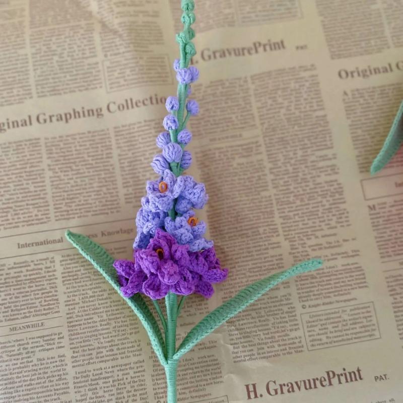 

Ручная вязка разноцветных веток букет цветов шерстяной вязаный крючком букет цветов подарок для дома ваза свадебное украшение оптовая продажа фиолетовый