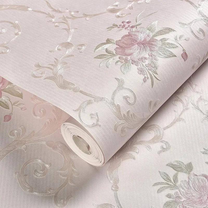 Flower Pattern Self-adhesive Wallpaper Thickening 3D Emboss Wall Stickers Restaurant Kitchen Bathroom Background Home Decoration