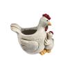 Hühnerstatue Pflanztopf Harz Huhn Blumentopfhalter Gartenbehälter Innen- und Außenausstellung Gartenaccessoire