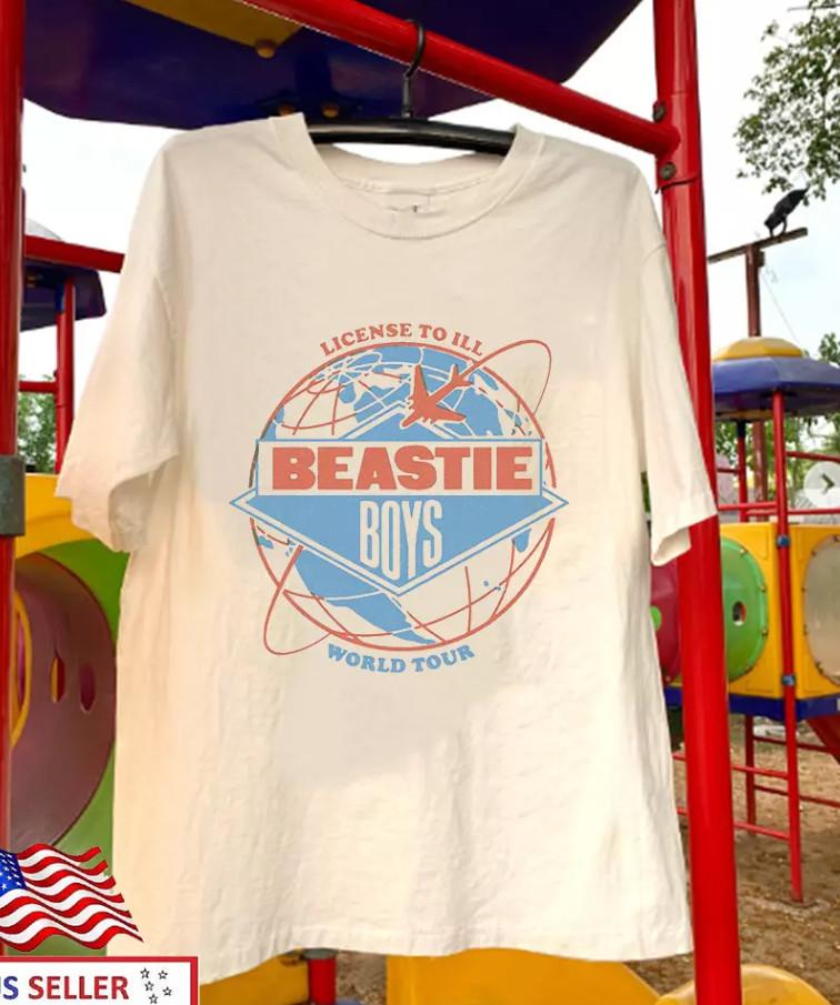 Beastie Boys Licensed To Ill World Tour T-shirt Size S-4XL