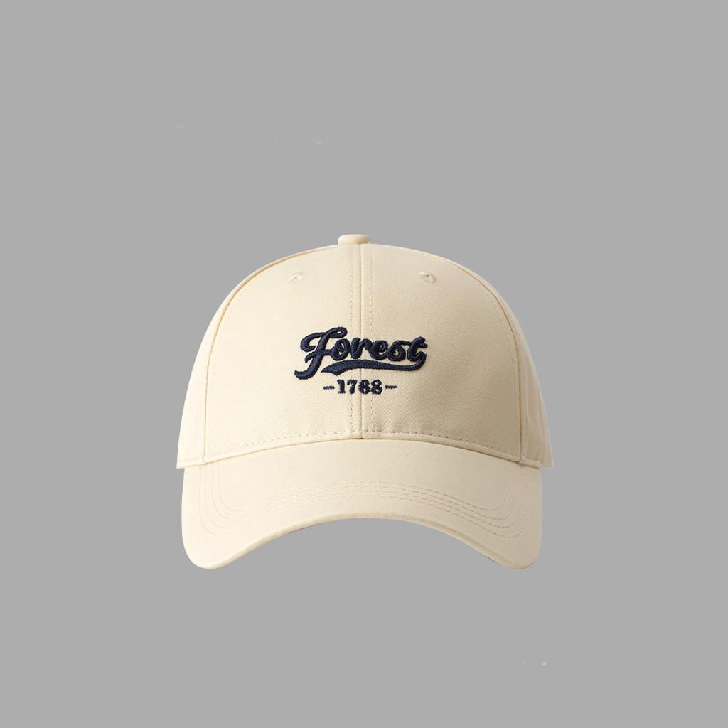 Baseball Cap Men And Women Cotton Embroidered Letter Adjustable Sun Hat For Summer And Spring OffWhite