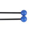 2PCS Black Rod+Blue Head Percussion Mallets Comfortable Grip Instrument Mallets  For Percussion