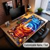 Soccer Theme Custom Mouse Pad Personalized With Name Text Customized Desk Mat For Office Home Decor