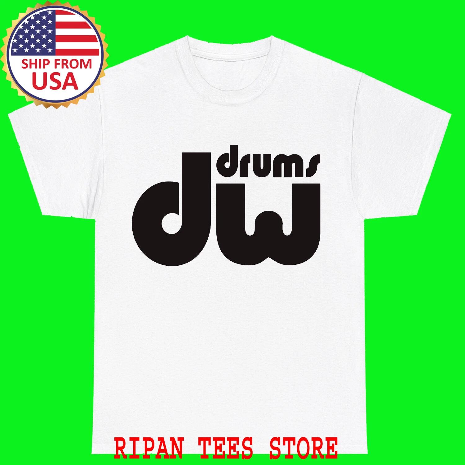 DW Drums White T-Shirt Tee Top Unisex 3XL
