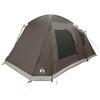 Cabin Tent with Roof Brown and Gray 8 Person Polyester and Steel