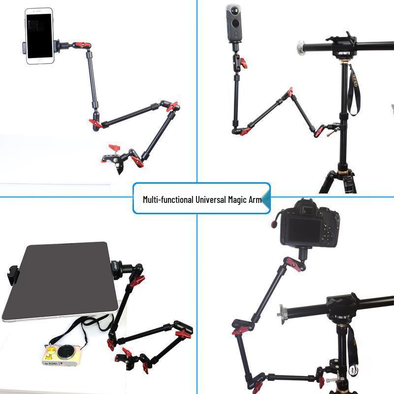 Universal Multi-functional Mobile Streaming Arm with Mic Holder and Fill Light Bracket