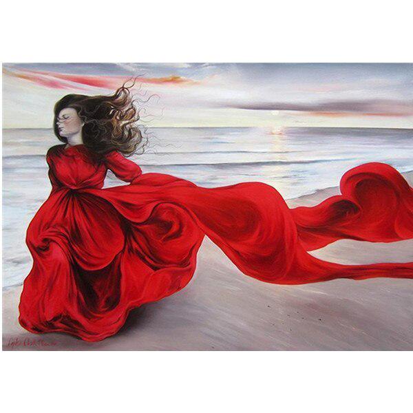 DIY-Diamantgemälde, untergehende Sonne, Landschaft, Kreuzstich, volle runde Diamantmalerei, Strasssteine