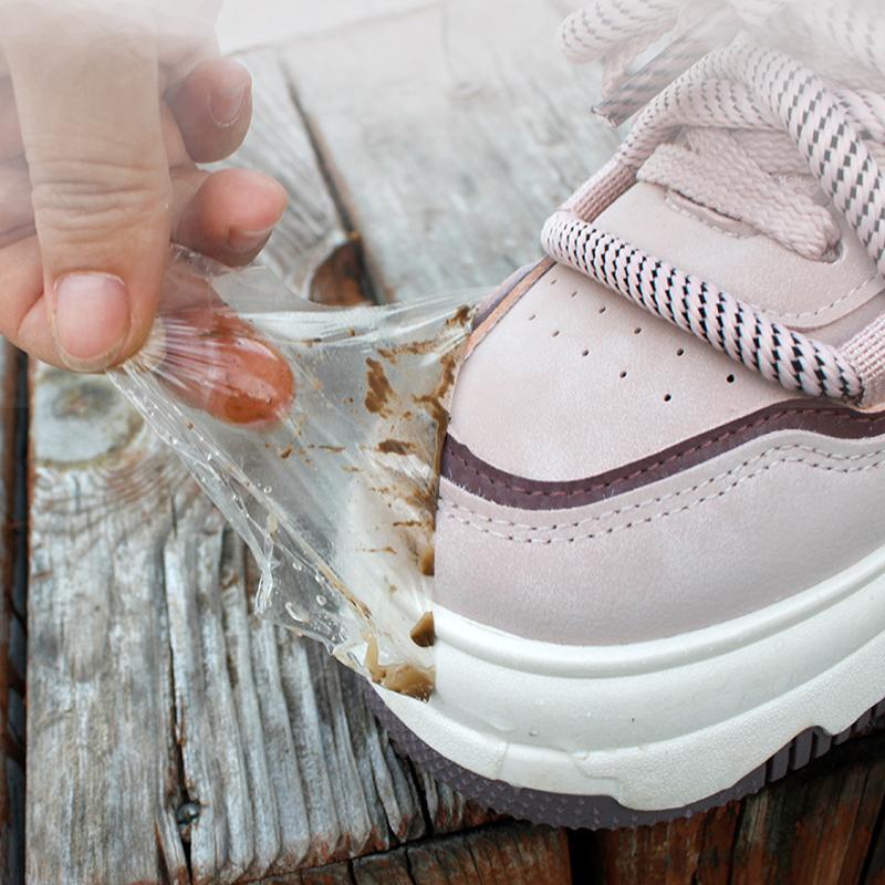 Toe Cap Anti-Moisture Protective Film Rainy Day Toe Cap Protective Waterproof Film Disposable Shoe Protector Stickers Invisible Shoe Protectors