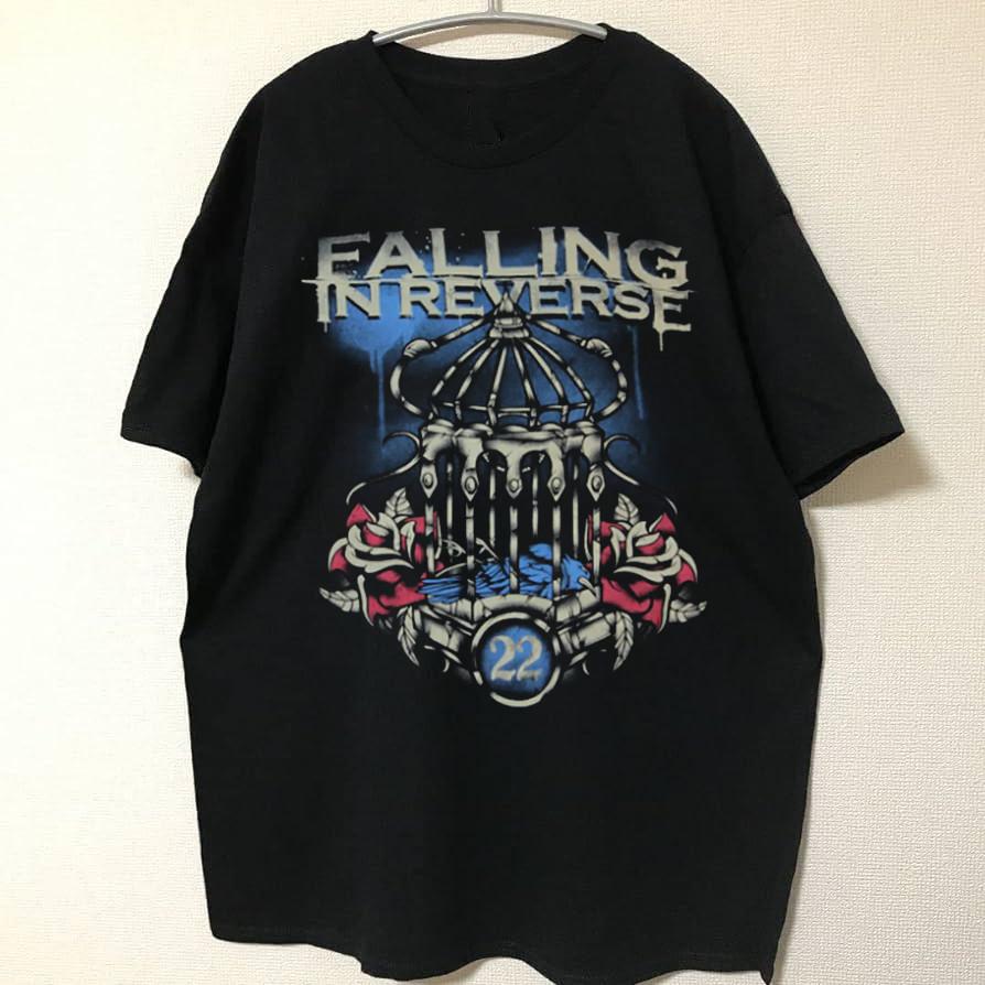 Falling In Reverse Футболка с принтом Костяная Птичья Клетка Роза 22 Размер S-5XL Унисекс XXXXL