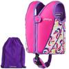 Limmys Premium Neoprene Swimming Vest - Children's Life Vest - 8 Removable Floats - Pink Windmill - Medium