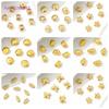 5.2mm*4.8mm Separator For Beads 18K Gold Plated With  Zircon Square Spacer Beads For Bracelet Making DIY Jewelry Making Supplies