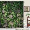 A Nature-Inspired Shower Curtain: Bring the Beauty of the Outdoors Inside with This Stunning Design Featuring Lush Green