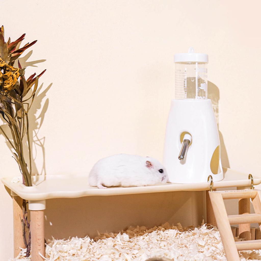 Plastic Water Bottle with Stable Stand Leak Proof for Rabbits Rats Chipmunks Squirrels and Other Small Animals Rodents
