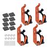 2025+ Shovel Mount for Roof Rack and Wall, Metal Rubber Clamp Mounting Kit, Quick Release Holder Car Accessories for Roof
