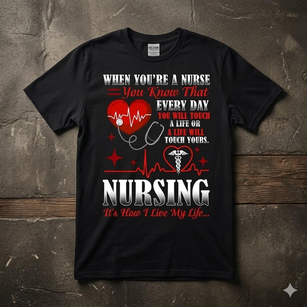 Nursing Healthcare Hero Gift Cotton Tee Graphic Unisex T-shirt