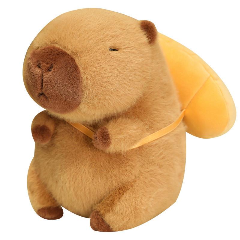 Croissant Capybara Bread Plush Toy Cartoon Animal Stuffed Doll Gift Decoration