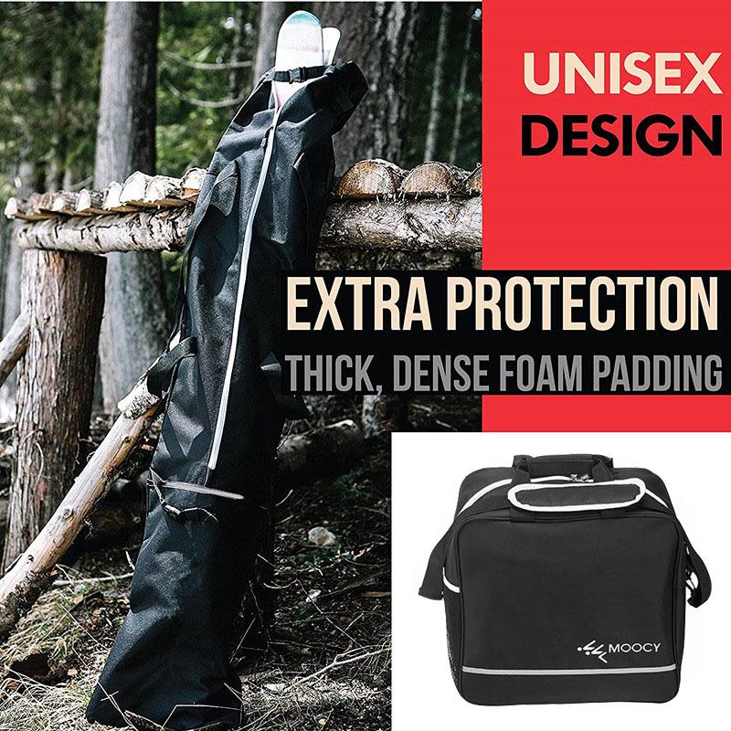 Waterproof Ski & Snowboard Bag Combo with Backpack and Boot Storage