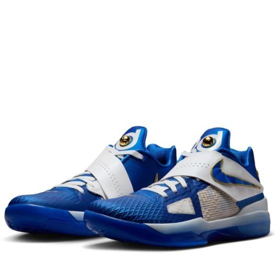 

Nike Zoom KD 4 The Real MVP Hyper Royal FZ3540-400 Мужские Синий Белый Золотой EU 40.5 синий