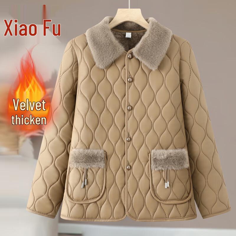 Женская теплая зимняя хлопковая куртка с плюшевой подкладкой 5XL