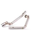 Para Suzuki GSX-R 150 125 GSXR 2017-2021 GSXS 150 125 GSX-S Escape Motocicleta Coletor de Escape Tubo de Ligação Slip-On Tubo de Silenciador Intermediário