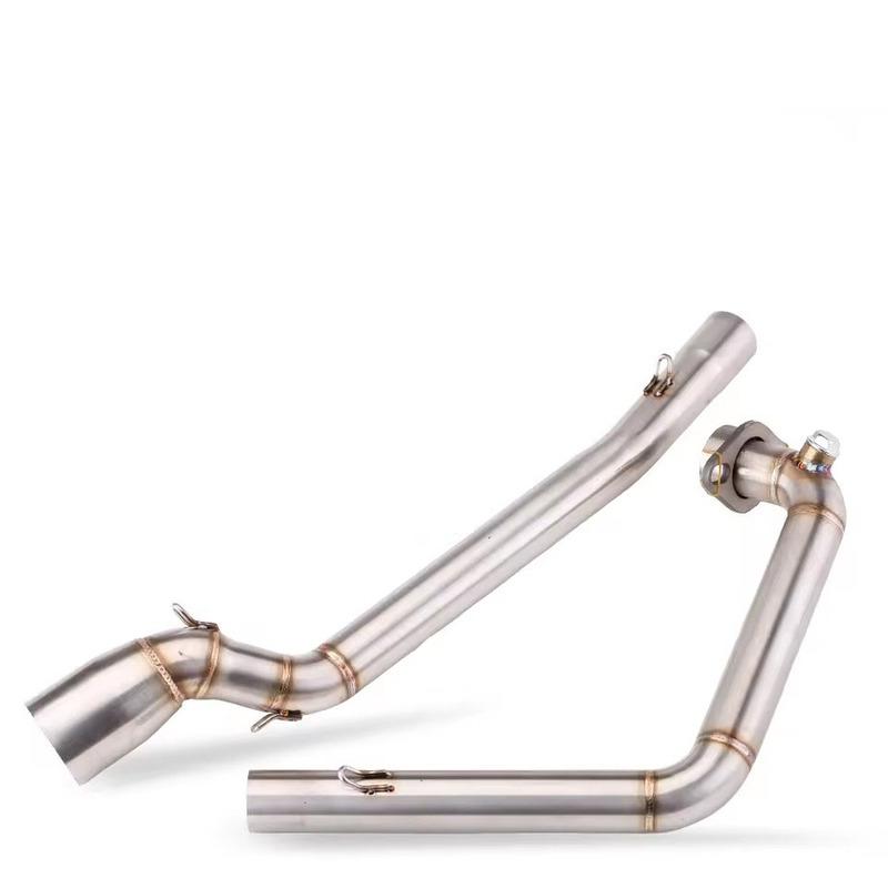 Para Suzuki GSX-R 150 125 GSXR 2017-2021 GSXS 150 125 GSX-S Escape Motocicleta Coletor de Escape Tubo de Ligação Slip-On Tubo de Silenciador Intermediário