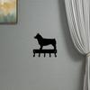 Swedish Vallhund Key Rack Dog Leash Hanger -6 Inch Wide for Living Room Living Room Wall Art Swedish Vallhund Key Rack