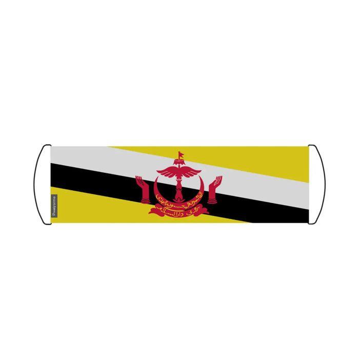 Drapeau - Brunei - 24 x 70 cm - Polyester - Imperméable - Recto/verso
