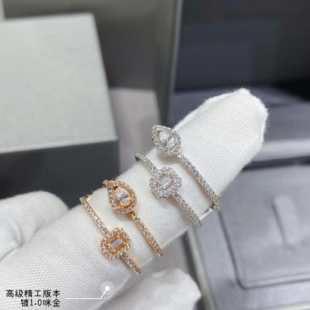 High Quality New 2023 Trend Classic Sale Selling Hot Brand Gifts Europe Famous Luxury Jewelry Rings For Women Zircons Water Drop
