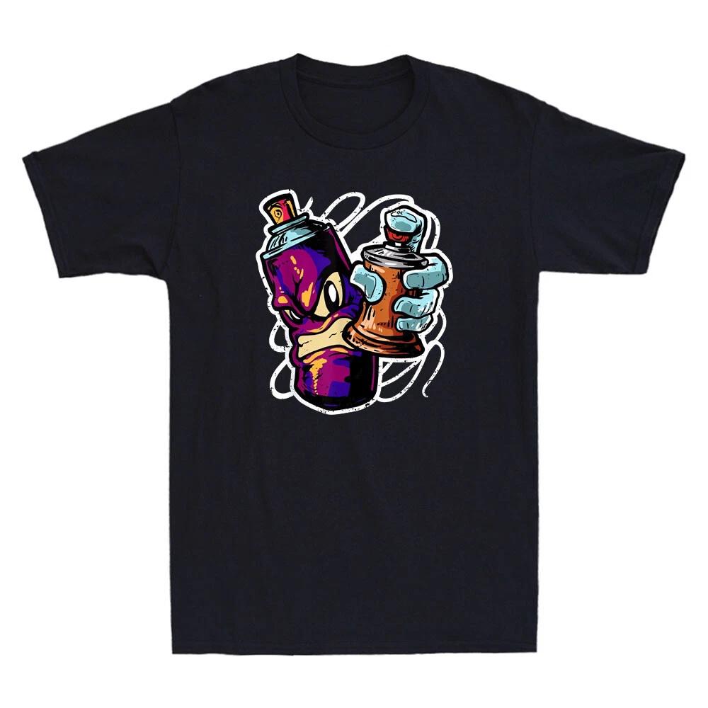 Graffiti Sprayer Street Artist Fat Cap Spray Can Inspired Graphic Men s T-Shirt 2XL
