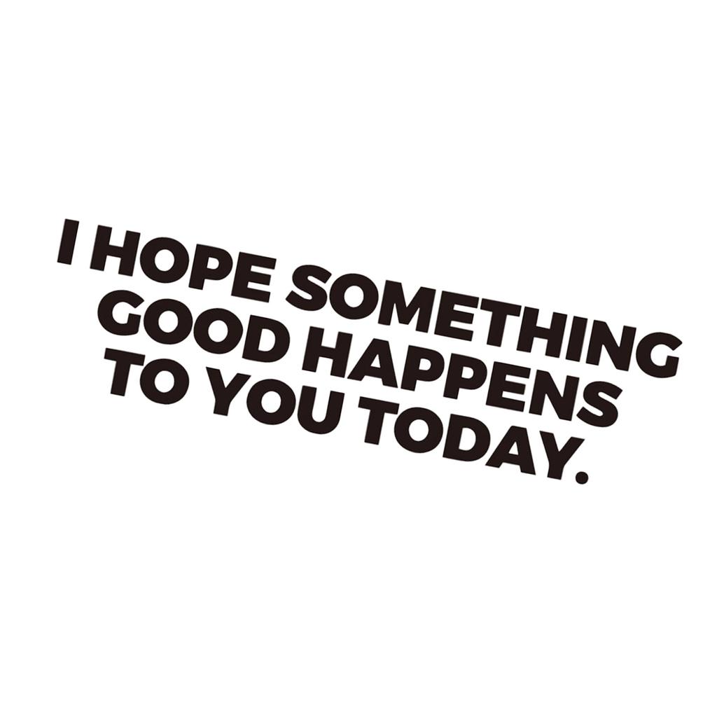 Positive Message Car Decal Sunproof Waterproof Quick Stick On Application Motivational Sticker for Auto Exterior Decors