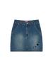 Nyxxx Basic Denim Skirt Washed Blue