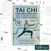 Afvallen Tai Chi Oefenboek Geïllustreerde Progressieve Planner Dagboek Senioren