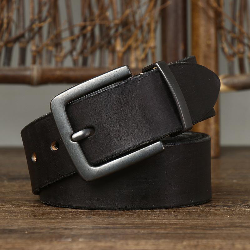 Belt Men's Fashion Trend Leather Pin Buckle Retro Korean Type Simple All-Match Men's Jeans Belt