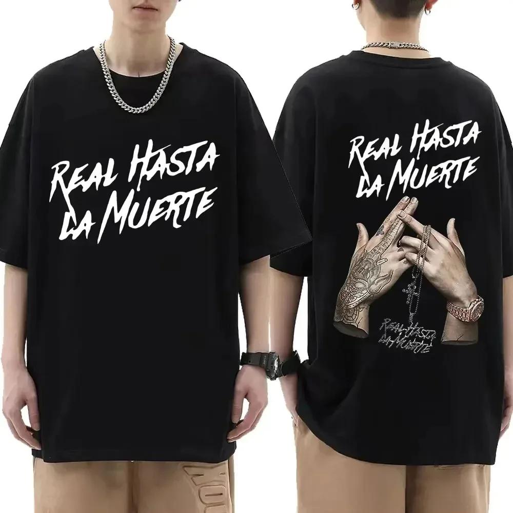 Cool Rapper Anuel AA Men Women T Shirt Oversized Cotton Hip Hop Short Sleeve Graphic T-Shirt Streetwear Tee Trend Clothes Tops