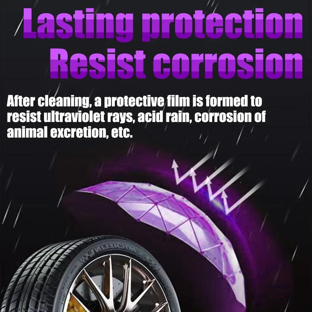 Automotive Tire Brightening Coating Agent Plastic Rubber Wheel Shine Gloss Restorer Spray Car Tyre Layer Polishing Brightener
