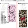 Creative Leopard Print Bow Phone Cover Case for Motorola Moto G50 G32 G52 G60s Edge 20 Pro 30 Lite G53 G30 G22 Edge40 G71 G51