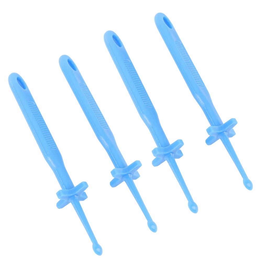 4pcs Ear Wax Removal Tool with Safe Guard Comfortable Reusable Plastic Ear Wax Cleaning Tool Ear Scoop