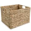 Panier de rangement - vidaXL - 3 pcs - Jacinthe d'eau - Métal - Beige