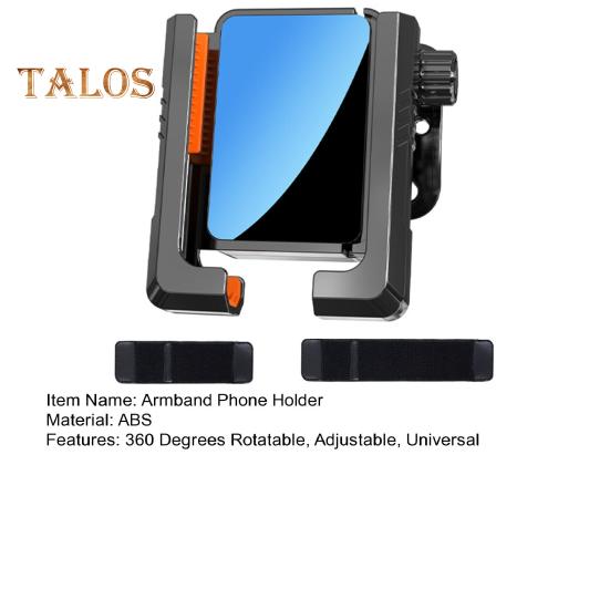 1 Set Armband Phone Holder 360 Degrees Rotatable Adjustable Men Women Outdoor Hiking Sports Running Walking Cycling Wrist Strap Cell Phone Mount